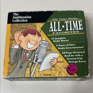 Old Time Radio All-Time Favorites Audio Cassettes Set Of 4 & Historical Booklet